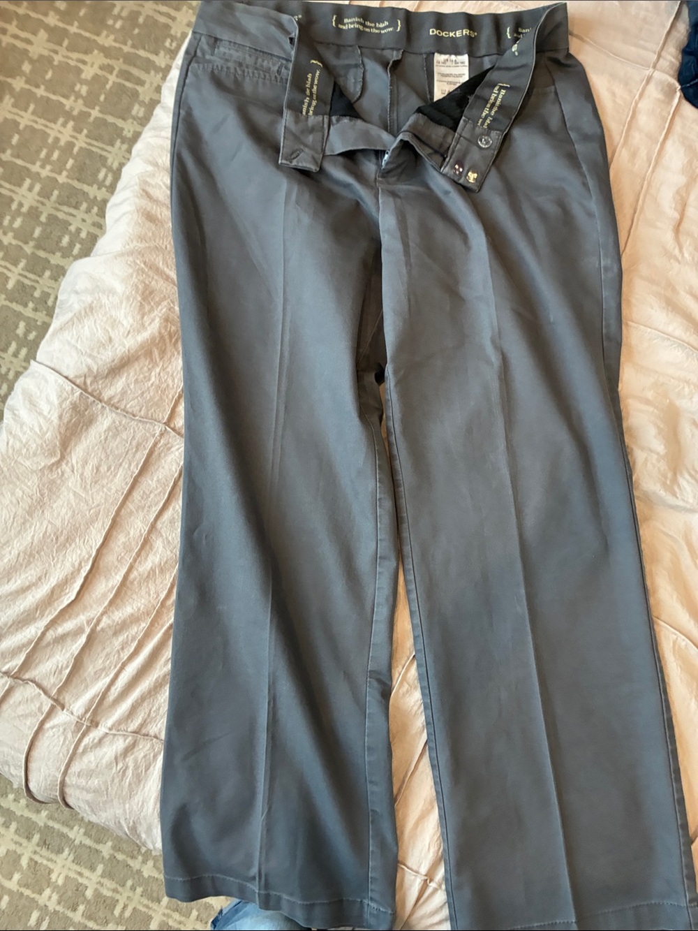 Dockers Women's Slate Gray Wide Leg Dress Pants